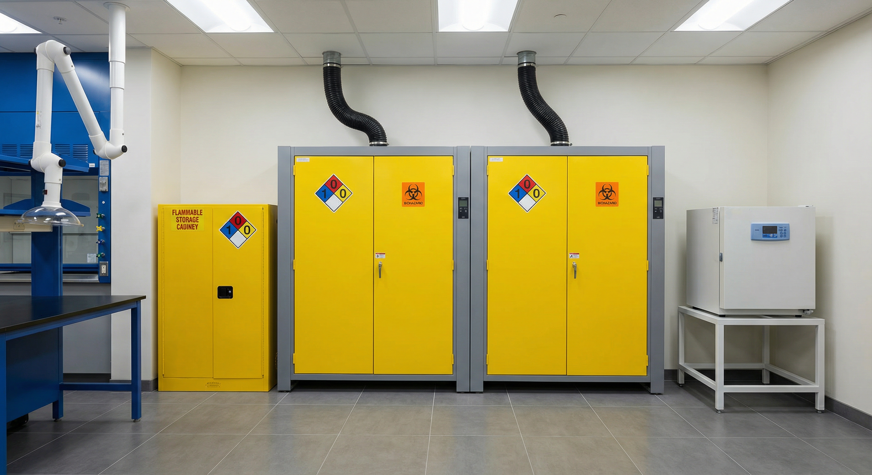 Laboratory storage and safety compliance