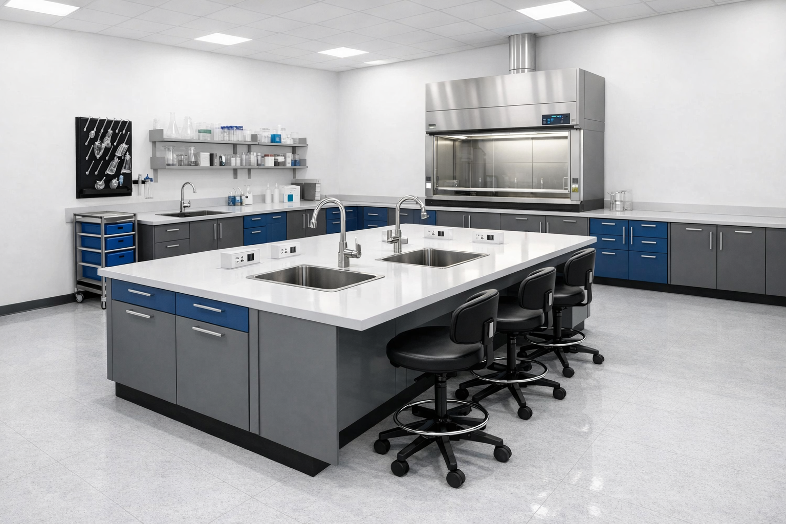 Laboratory furniture modular workstations